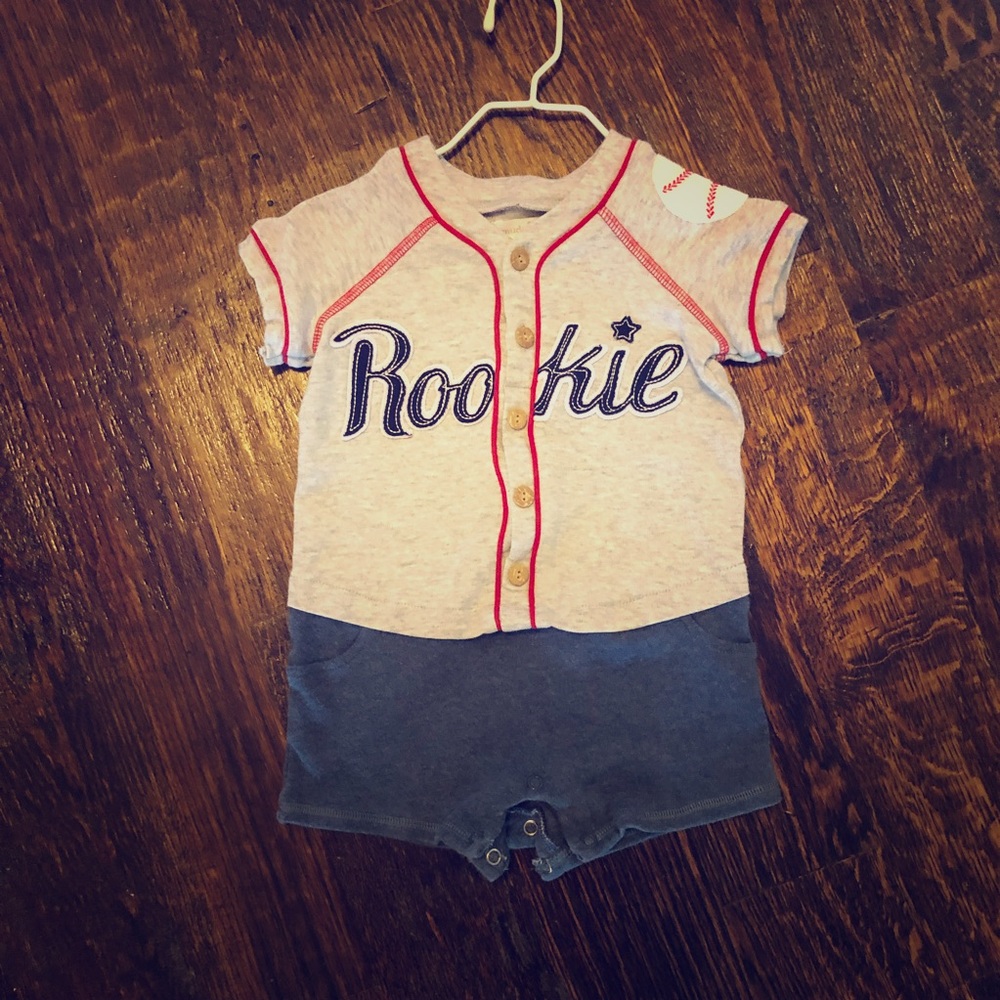 Mudpie Baby Baseball Outfit